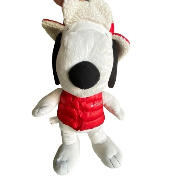 Peanuts Snoopy Stuffed Animal Macys Christmas Holiday 2015 - Picture 11 of 14